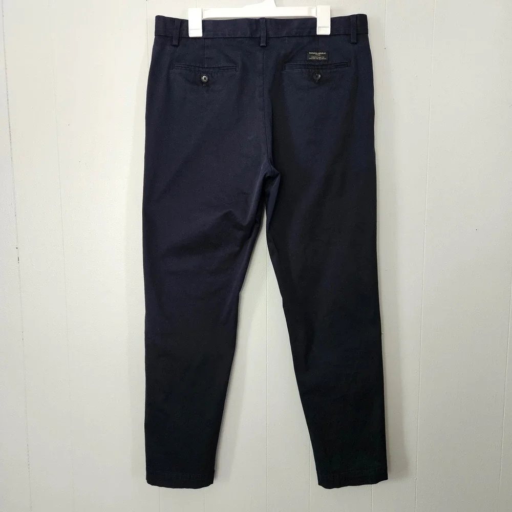 Banana Republic Athletic Tapered Pants Mens 34x32 Cotton Chino Stretch